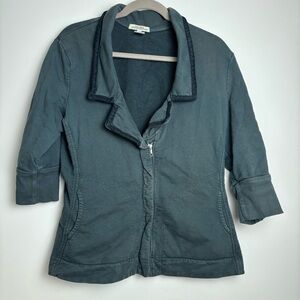 Prairie Underground Zip Front Collared Sweatshirt Jacket size XL READ